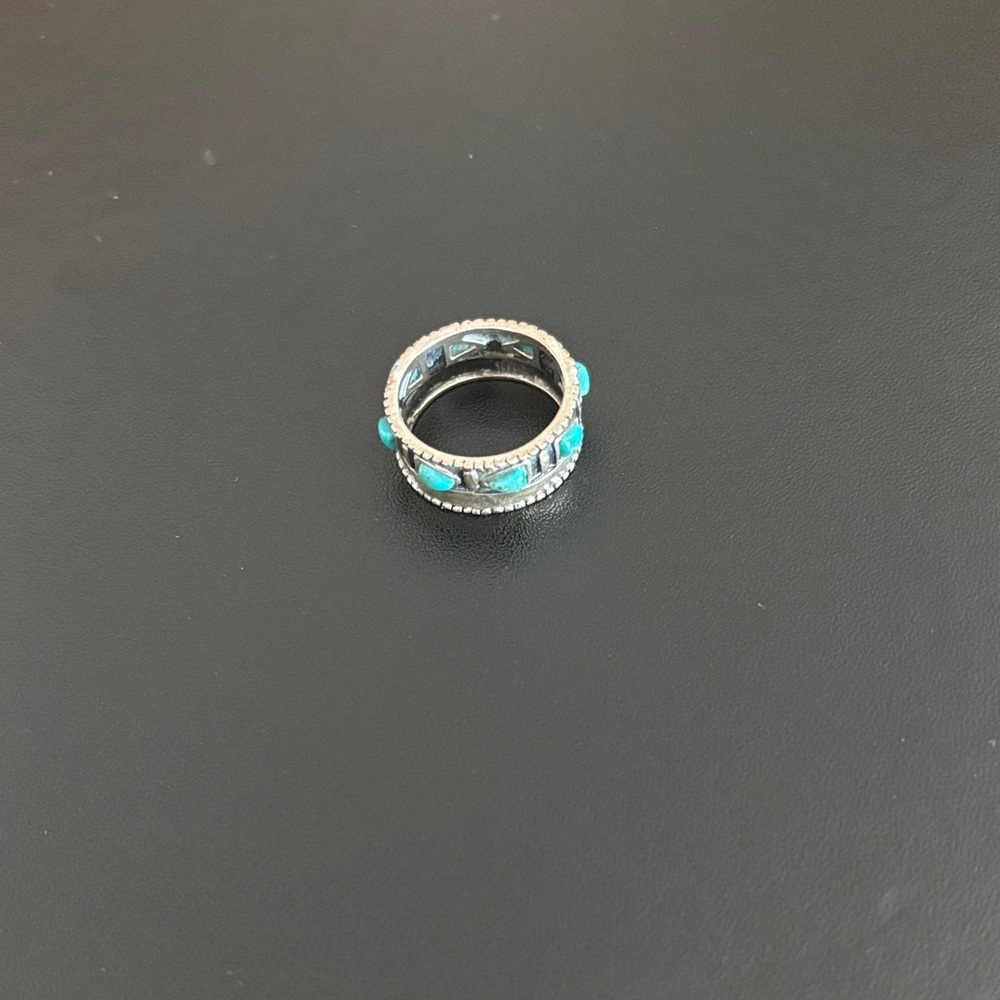 Silpada Silver Ring with Turquoise Accents